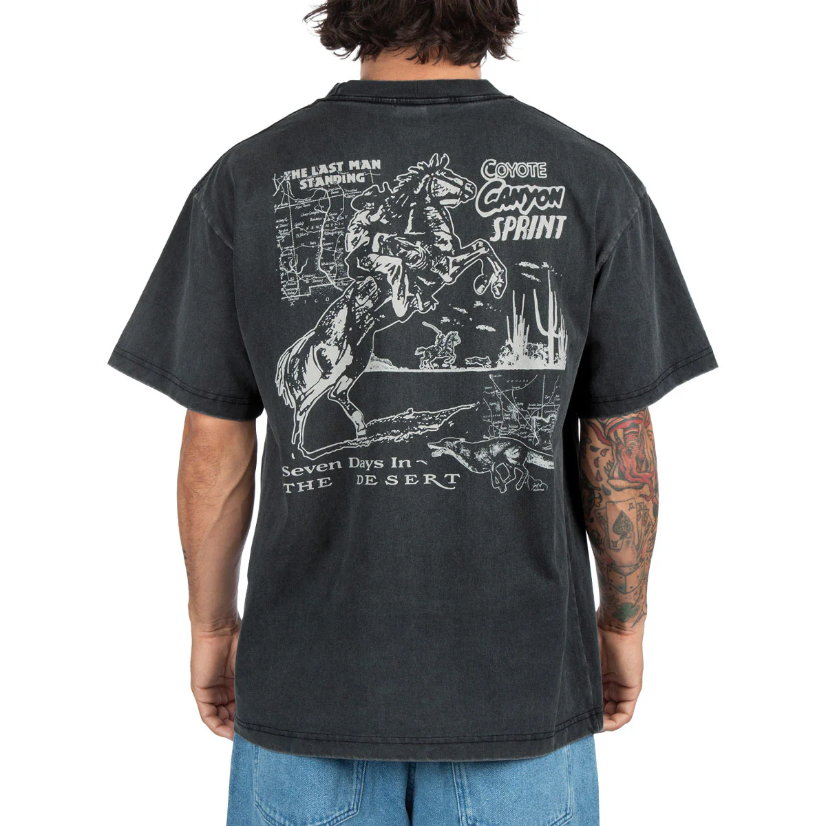 CCS Bootleg Coyote Canyon Sprint T-Shirt - Vintage Black - Image 3