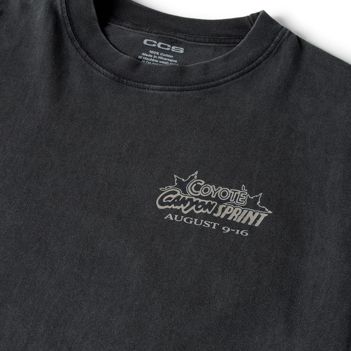 CCS Bootleg Coyote Canyon Sprint T-Shirt - Vintage Black - Image 6