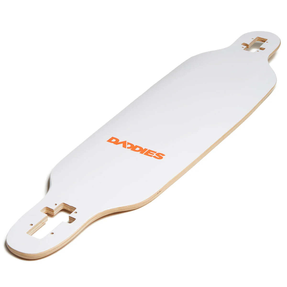Daddies Logo Drop-Thru Longboard Complete - White - Image 4