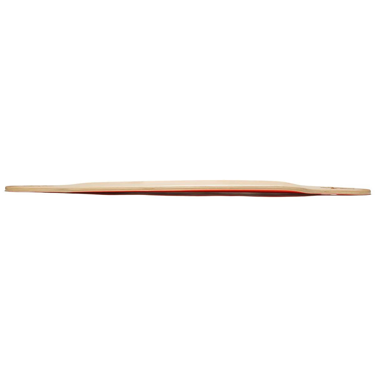 Daddies Logo Drop-Thru Longboard Deck - Orange - Image 3