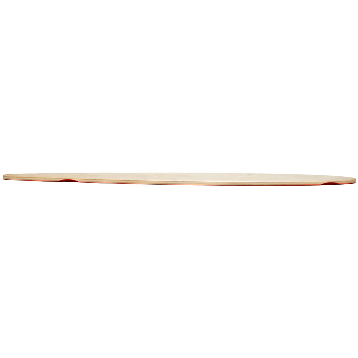 Daddies Logo Pintail Longboard Deck - Orange - Image 3