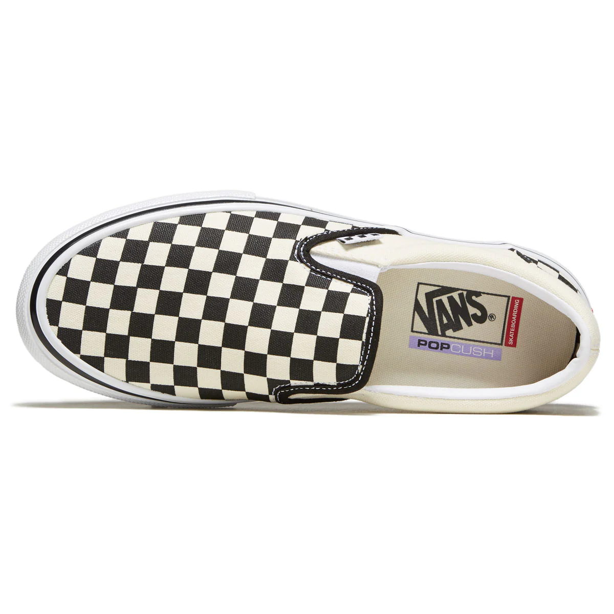 Vans Skate Slip-on Shoes - Checkerboard Black/Off White - Image 3